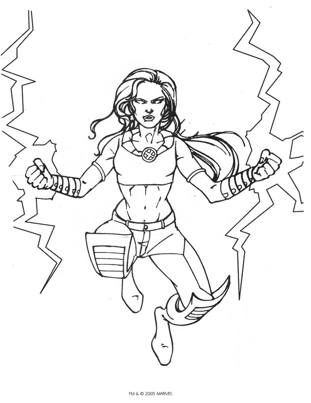 Plansa de colorat cu X-Men 21 14